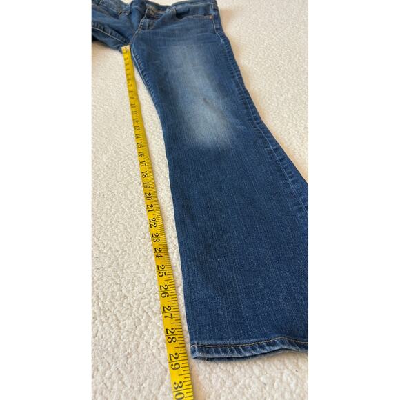 Gap 1969 Sexy Boot Jeans Women Sz 29S Blue Denim Low Rise 5 Pocket Boho Western - Picture 5 of 9